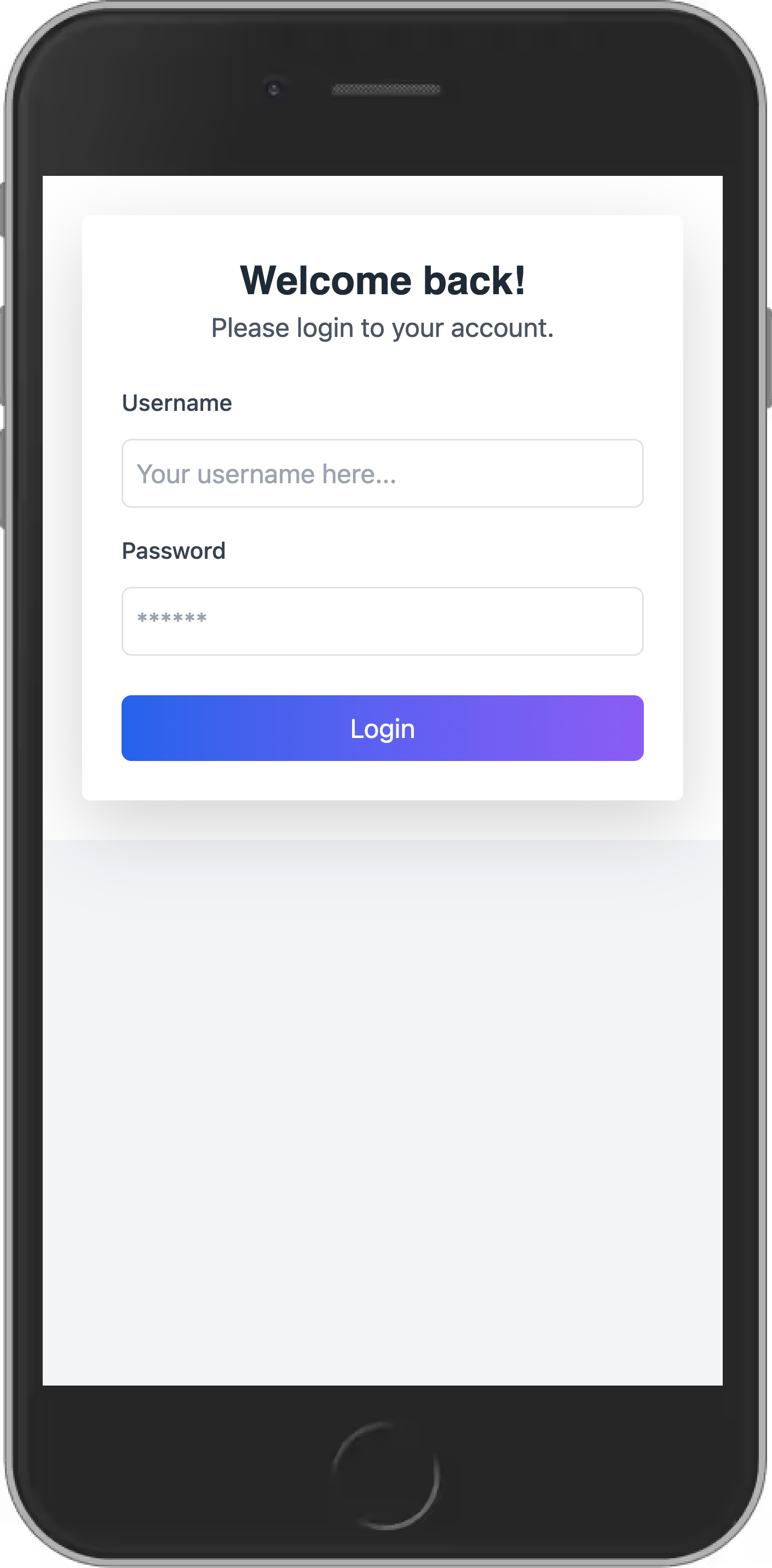 Login Screenshot